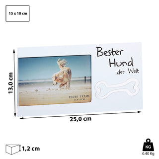 Bilderrahmen mit Spruch Fotorahmen Spiegel-Motiv Rahmen für Bild 15 x 10 cm