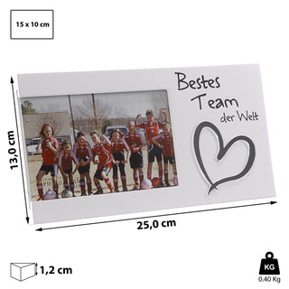 Bilderrahmen mit Spruch Fotorahmen Spiegel-Motiv Rahmen für Bild 15 x 10 cm