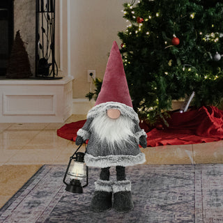 Wichtel mit LED Laterne H40cm zum Hinstellen Wichtelmädchen Weihnachtswichtel Zwerg Adventsdeko Weihnachtsdeko