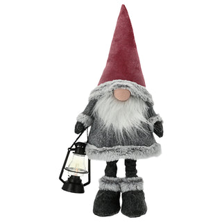 Wichtel mit LED Laterne H40cm zum Hinstellen Wichtelmädchen Weihnachtswichtel Zwerg Adventsdeko Weihnachtsdeko