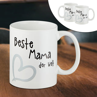 Kaffeebecher Kaffeetasse "Beste/r Mama/Papa/Oma/Opa der Welt" Henkelbecher 400ml
