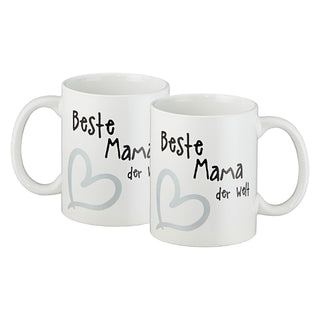 Kaffeebecher Kaffeetasse "Beste/r Mama/Papa/Oma/Opa der Welt" Henkelbecher 400ml