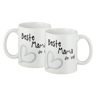 Kaffeebecher Kaffeetasse "Beste/r Mama/Papa/Oma/Opa der Welt" Henkelbecher 400ml