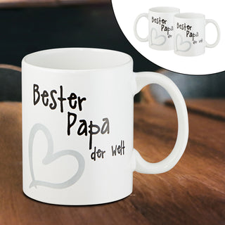 Kaffeebecher Kaffeetasse "Beste/r Mama/Papa/Oma/Opa der Welt" Henkelbecher 400ml