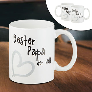 Kaffeebecher Kaffeetasse "Beste/r Mama/Papa/Oma/Opa der Welt" Henkelbecher 400ml