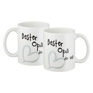 Kaffeebecher Kaffeetasse "Beste/r Mama/Papa/Oma/Opa der Welt" Henkelbecher 400ml