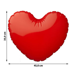3x Herz rot aufblasbar zum Beschriften als Geschenk zur Hochzeit oder zum Valentinstag