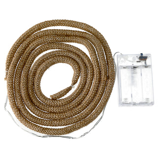 Lichterkette Seil mit 20LED ca. 200cm warmweiß Leuchtschnur Lichterschnur Schnur batteriebetrieben