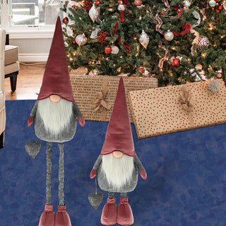 Wichtelfrau / -mann "Pinki" Wichtel Teleskopbeine max. H120cm zum Hinstellen Wichtelmännchen Weihnachtswichtel Zwerg Adventsdeko Weihnachtsdeko