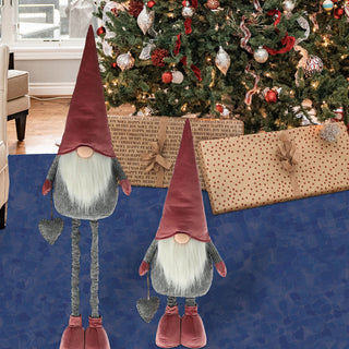 Wichtelfrau / -mann "Pinki" Wichtel Teleskopbeine max. H120cm zum Hinstellen Wichtelmännchen Weihnachtswichtel Zwerg Adventsdeko Weihnachtsdeko