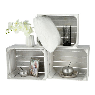 1/3/36x Obstkiste Holzkiste Weinkiste Stapelkiste Vintage Look