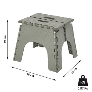 Klapphocker faltbar grau 28x27x26cm Hocker klappbar Kunststoffhocker