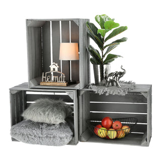 1/3/36x Obstkiste Holzkiste Weinkiste Stapelkiste Vintage Look