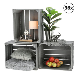 1/3/36x Obstkiste Holzkiste Weinkiste Stapelkiste Vintage Look