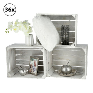 1/3/36x Obstkiste Holzkiste Weinkiste Stapelkiste Vintage Look