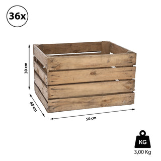 1/3/36x Obstkiste Holzkiste Weinkiste Stapelkiste Vintage Look