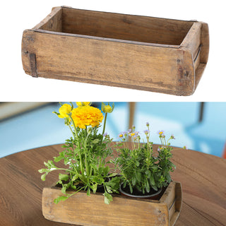 1/3x Holzkiste 30x9x15cm Ziegelform Altholz Holzbox Vintage Used Look Kiste Box Dekokiste