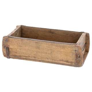 1/3x Holzkiste 30x9x15cm Ziegelform Altholz Holzbox Vintage Used Look Kiste Box Dekokiste