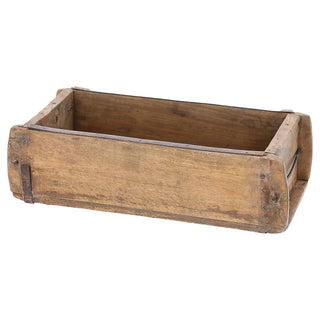 1/3x Holzkiste 30x9x15cm Ziegelform Altholz Holzbox Vintage Used Look Kiste Box Dekokiste