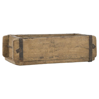 1/3x Holzkiste 30x9x15cm Ziegelform Altholz Holzbox Vintage Used Look Kiste Box Dekokiste