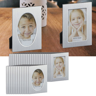 36/48x Bilderrahmen für Bildergröße Tischkarten DIY 2 Motive oval/rechteckig