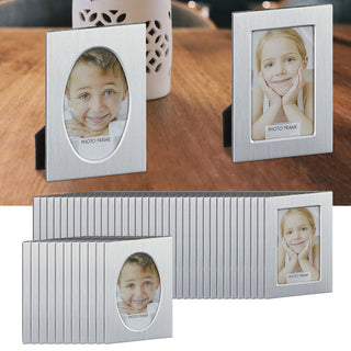 36/48x Bilderrahmen für Bildergröße Tischkarten DIY 2 Motive oval/rechteckig