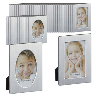 36/48x Bilderrahmen für Bildergröße Tischkarten DIY 2 Motive oval/rechteckig