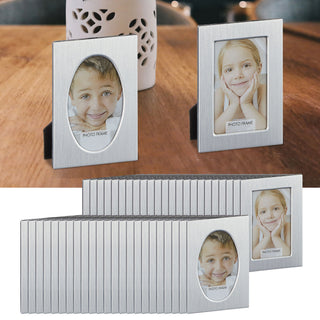 36/48x Bilderrahmen für Bildergröße Tischkarten DIY 2 Motive oval/rechteckig