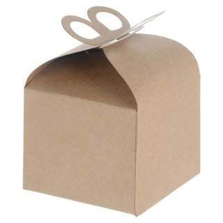 12x Geschenbox 9 x 9 x 8 cm faltbar natur Pappebox zum Beschriften Box Schachtel