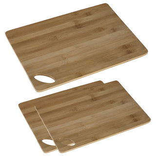 Bambus Schneidebrett 29x20cm/35x25cm geölt Brett mit Griffloch Holzbrett Küche