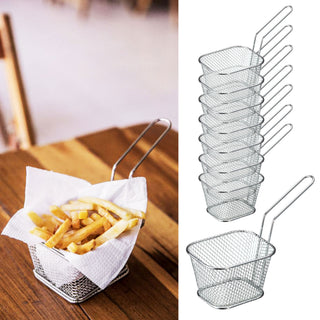4/8/12x Servierkorb 14x8cm Frittenkorb Pommes Frites Fingerfood Snackholder