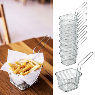 4/8/12x Servierkorb 14x8cm Frittenkorb Pommes Frites Fingerfood Snackholder