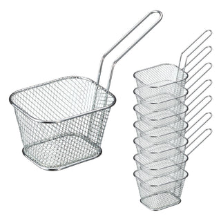 4/8/12x Servierkorb 14x8cm Frittenkorb Pommes Frites Fingerfood Snackholder