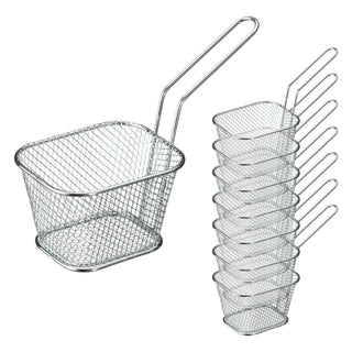 4/8/12x Servierkorb 14x8cm Frittenkorb Pommes Frites Fingerfood Snackholder