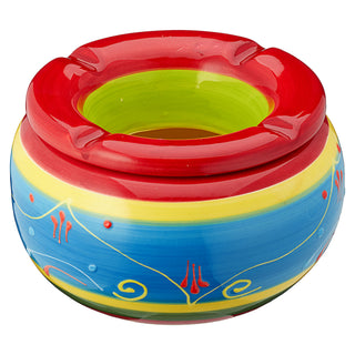 3/24x Sturmaschenbecher "Provence" Ø 13,5cm Keramik bunt Aschenbecher Windaschenbecher