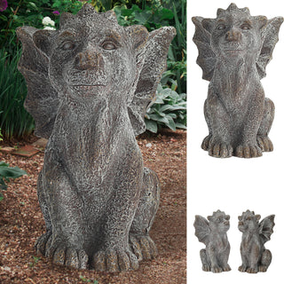 Dekofigur Drache Magnesia H41cm Statue Skulptur Drachenfigur Dekodrache Glücksdrache