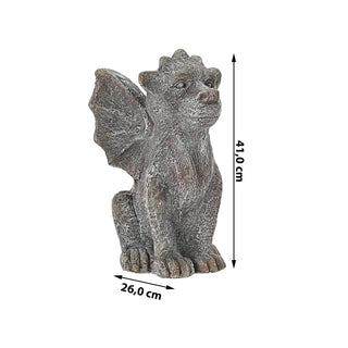 Dekofigur Drache Magnesia H41cm Statue Skulptur Drachenfigur Dekodrache Glücksdrache