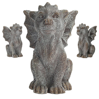 Dekofigur Drache Magnesia H41cm Statue Skulptur Drachenfigur Dekodrache Glücksdrache