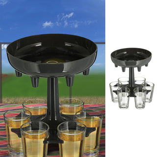 Schnapsglas Spender 6 Schnapsgläser Glas Schnapsspender Partygadget Shots Getränkespender