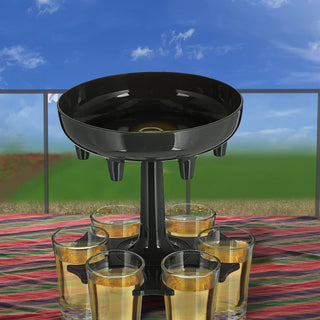 Schnapsglas Spender 6 Schnapsgläser Glas Schnapsspender Partygadget Shots Getränkespender