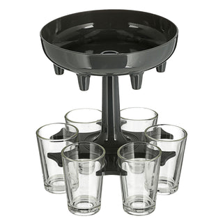 Schnapsglas Spender 6 Schnapsgläser Glas Schnapsspender Partygadget Shots Getränkespender