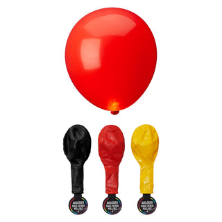 LED Luftballons Deutschland 6x3er Pack Schwarz/Rot/Gold Fanartikel Fussball Ballons Leuchtballons