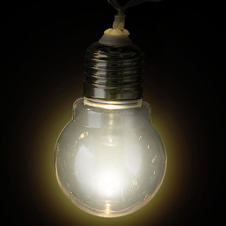 Lichterkette 8 Glühbirnen L150cm warmweiß batteriebetrieben Metall Kunststoff Girlande Leuchtkette Dekobeleuchtung