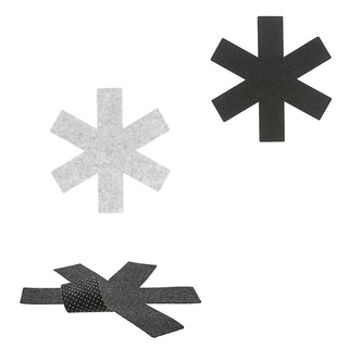 3x Pfannenschutzmatte Filz Ø:26/35/38cm 2 Farben Schutzmatte Pfannenschoner Anti-Rutschnoppen Untersetzer