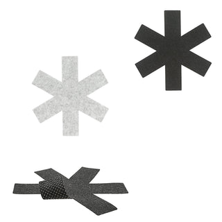 3x Pfannenschutzmatte Filz Ø:26/35/38cm 2 Farben Schutzmatte Pfannenschoner Anti-Rutschnoppen Untersetzer