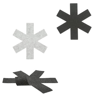 3x Pfannenschutzmatte Filz Ø:26/35/38cm 2 Farben Schutzmatte Pfannenschoner Anti-Rutschnoppen Untersetzer