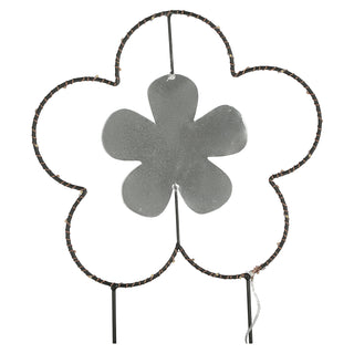 Gartenstecker LED "Blume" H:30/40100cm Eisen batteriebetrieben 6/18 Timer 20/30/35 warmweiße LEDs Gartenlicht Outdoorbeleuchtung