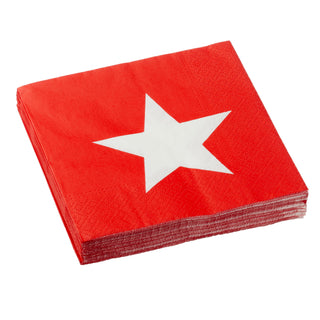Servietten "Star" 60er Set 3lagig Papierserviette Motivserviette stoffähnlich Tuch