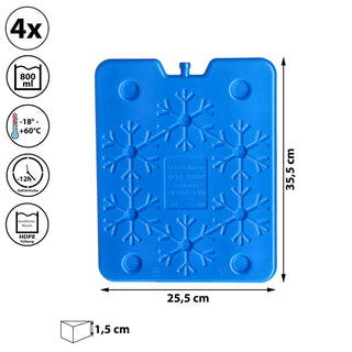 4/6/24x Kühlakku 200-800ml Kühlelemente Coolpacks Kühltasche Kühlbox Kühlpack