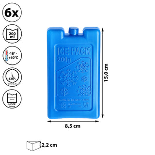 4/6/24x Kühlakku 200-800ml Kühlelemente Coolpacks Kühltasche Kühlbox Kühlpack